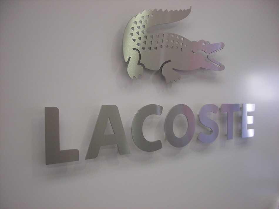 Aluminium Retail Signage - Lacoste